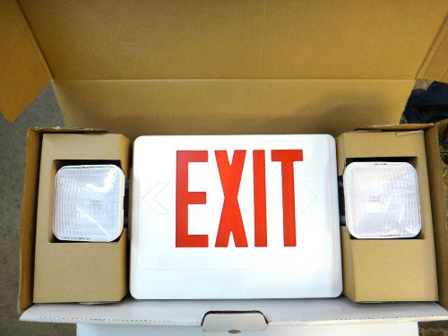 NIB Emergency Exit Light SKYU2RW-RC Red Letter LED Lighting Wall or Ceiling Mt