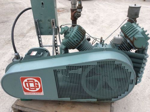 20 hp gardner denver air compressor avqlb high pressure 250 psi  abpsda8 low hrs for sale