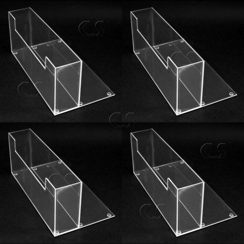 4x Counter Top 9&#034; Brochure/Magazine Holder Display Clear Acrylic NEW _305-05x4