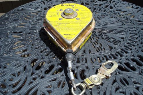 Msa dyna-lock 30&#039;  3/16&#034; galvanized stainless self retracting lanyard for sale