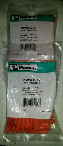 Panduit Nwslc-3Y Cable Id Sleeves lot of 2 bags