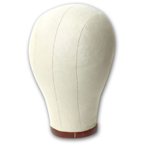 CANVAS MANIKIN HEAD WIG/ HAT DISPLAY 19-1/2 &#034; DIAMETER, STYLING, CUTTING