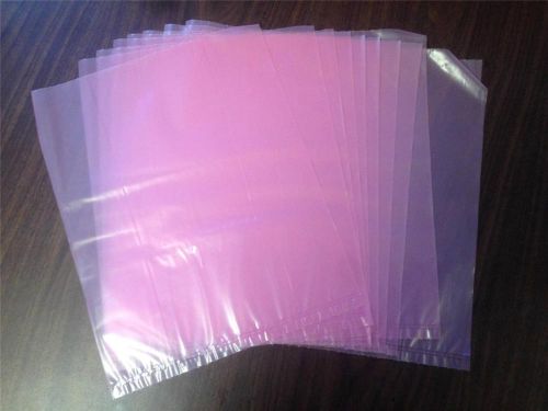 New lot of 25 anti-static bags 10&#034; x 12&#034; 2 mils pink poly bag open ended for sale