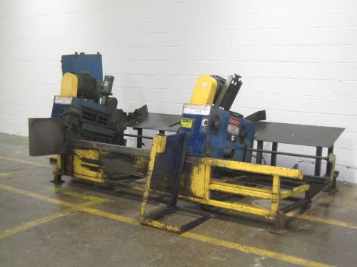 Buckeye double end automatic brush deburring machine - used - am8399 for sale