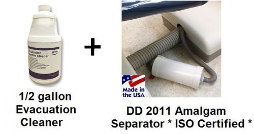 Amalgam separator dd2011 &amp; 1/2 gallon of evacuation cleaner combo pack for sale