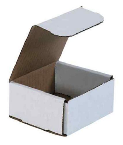 White corrugated cardboard shipping boxes mailers 8&#034; x 6&#034; x 6&#034; (bundle of 50) for sale