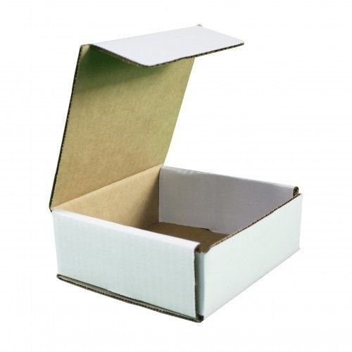 Corrugated cardboard shipping boxes mailers 5&#034; x 5&#034; x 2&#034; (bundle of 50) for sale