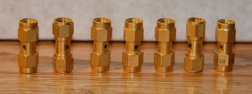 Lot of 7 Male to Male SMA Adapters
