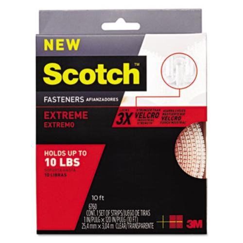 3M RF6760 Extreme Fasteners, 1&#034; x 10&#039;, Clear