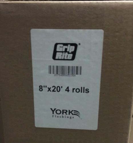 (4) grip rite york 8&#034;x20&#039; ft 3 oz. laminated copper flashing for sale