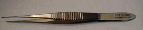 BRI Micro Tweezers Forceps 10-2300 Serrated 4&#034;