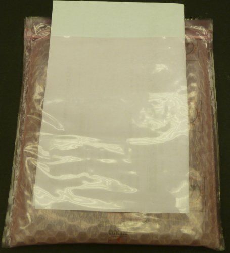 Hard Drive Anti-static Cushioned Loc-top Bubble Bag with Document Holder: QTY 7&#034;
