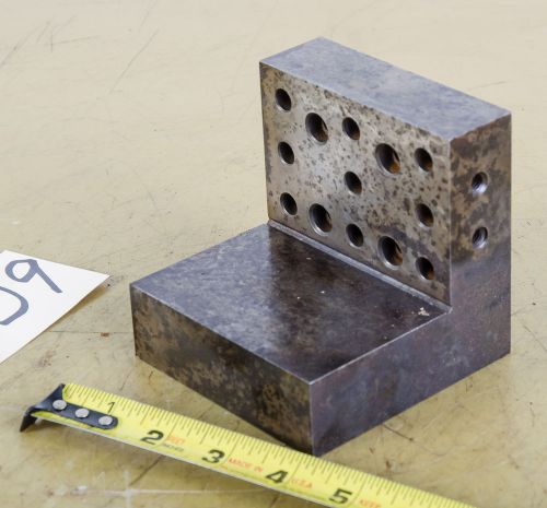 Angle Block; 4&#034;x4&#034; Drilled &amp; Tapped (CTAM 9209)