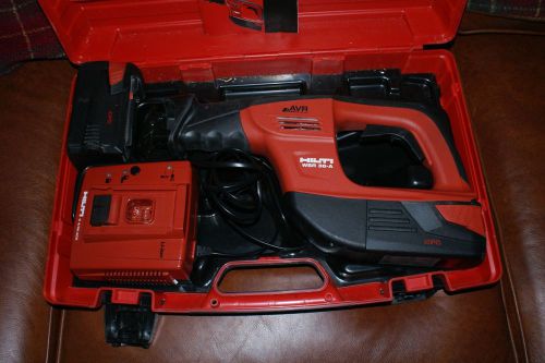 Hilti  WSR-36A Reciprocating Saw 36V  Lithium Ion Complete Kit Free Shipping!