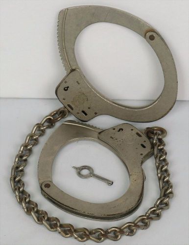 Smith &amp; wesson m-1900 leg irons shackles restraints bondage ankle cuffs euc for sale