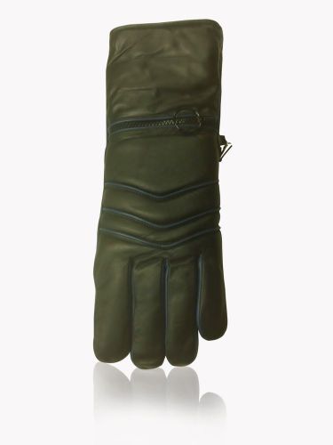 Men&#039;s Premium Leather Motorcycle Gloves Size Medium