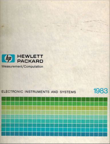 Hewlett Packard Electronic Test Catalog Hardback 1983