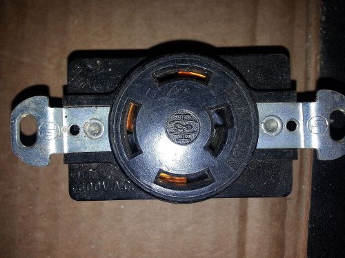 Hart Lock - 20 Amp - Black Twist Lock Receptacle