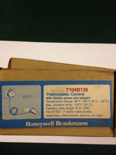 Honeywell Braukmann Thermostatic Control Remote Sensor Setpoint T104B138 n.o.s.