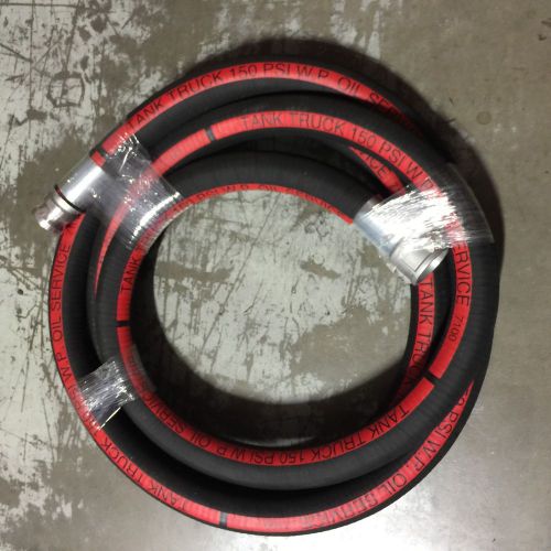 2&#034; id petrolium suction &amp; discharge hose 15 ft with mxf cam &amp; groove couplers for sale