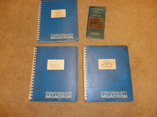 Cincinnati Milacron (4) Book Set 850 MC Operating Programming Service Guide CNC
