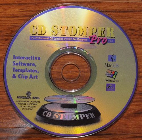 CD Stomper Professional CD Labeling System for Everyone Pro v3.x **DISC ONLY**