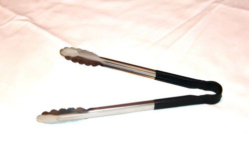 12&#034; Professional restaurants quality Tong salad Scalloped gripping edge steel NW