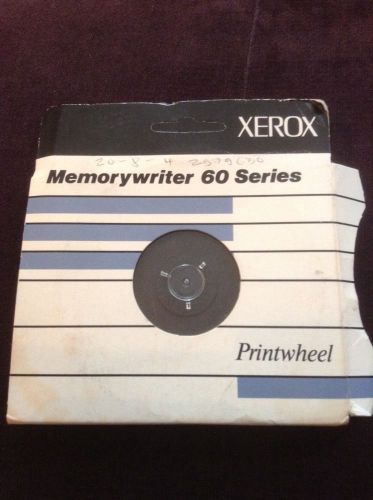 Xerox Memorywriter 60 Series Printwheel