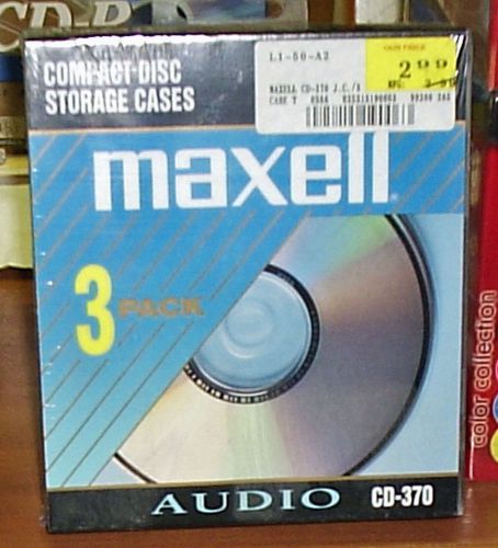 2 BOXES OF 3 PACK MAXELL CD JEWEL CASES - NEW IN BOX!!