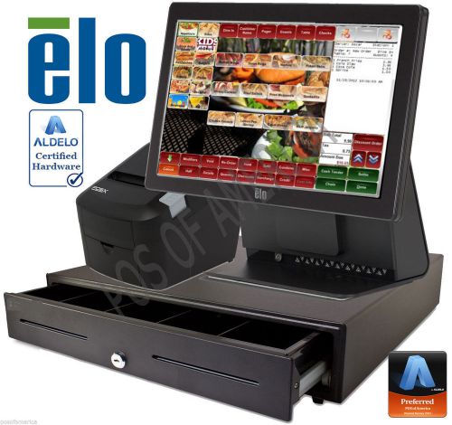 Aldelo pro elo bar grill restaurant all-in-one complete pos system bundle new for sale