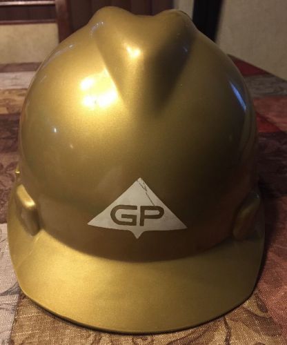 GP Logo Hard Hat MSA Vintage Georgia Pacific 80&#039;s Rare