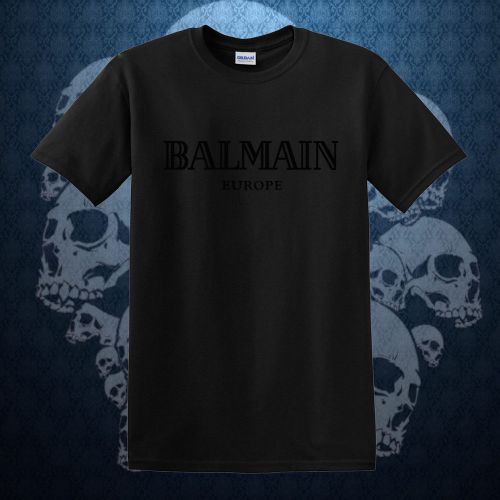 Balmain tee gildan t shirt black size m-xxxl for sale