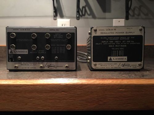 Lot Of 2 Lambda Regulated Power Supply. Model LCS-A-15 &amp; LCS-B-03