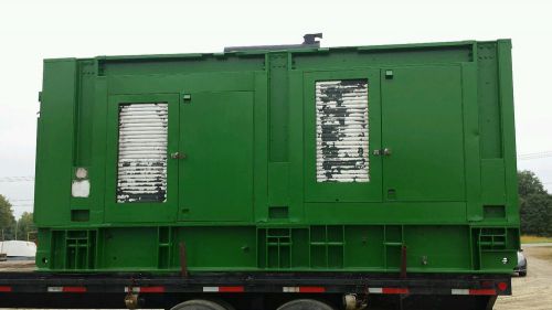 Diesel generator with enclosure self contained unit.   cummins diesel 500 kw for sale