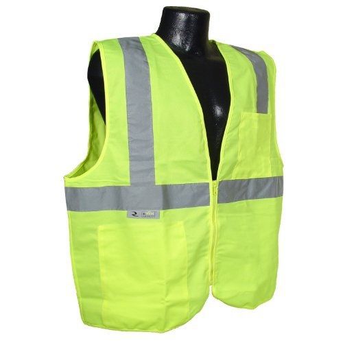 Radians sv2zgsl polyester solid knit economy class 2 high visibility vest with for sale