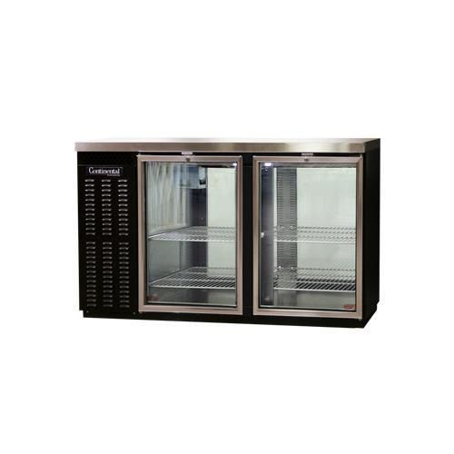 Continental Refrigerator BBC59-GD-PT Back Bar Cabinet, Refrigerated