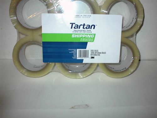 Tartan Shipping Packaging Tape, 1.88Inches x 109.36 yard, 6 Pack (3710L-6)