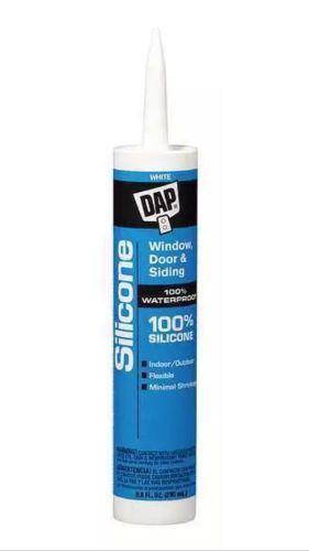 DAP 08646 Rubber Sealant 10.1 oz White Window Door Siding