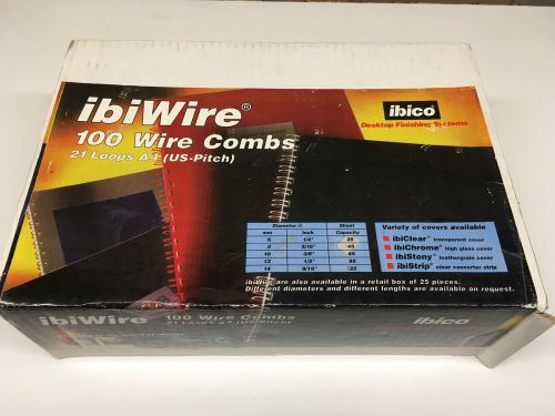 ibico ibiWire Wire Combs 21 Loops A4 US Pitch 10mm White