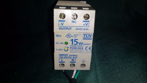 Idec PS5R-B24 POWER SUPLLY, 24 Vdc / 15 W OUTPUT