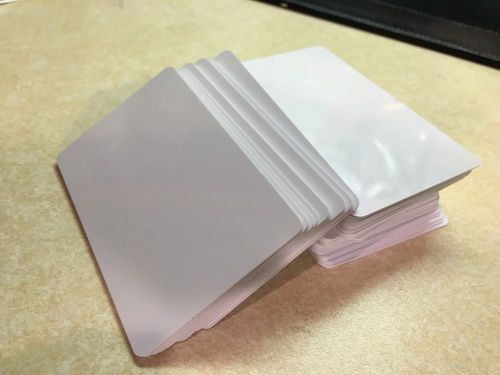 50 Premium PVC Plastic Cards - For Photo ID Card Printing Business Card
