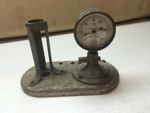 Vintage Steampunk Industrial Pressure Gauge New York Metal Medical Vacuum Pump 