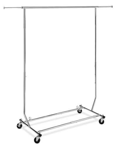 iuhome Rolling Adjustable Commercial Grade Garment Rack, 44 Lbs Load Capacity