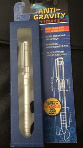 Silver Anti-Gravity Ballpoint Ball Point Pen Space Astronaut Write Upside Down