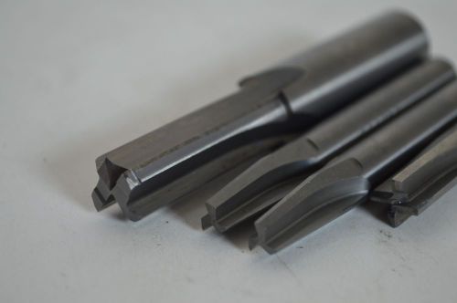 NICE LOT OF (4) Carbide 11/32&#034; to 1/2&#034; Reamers Grindall Co. Mixed Lot