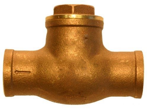 Aviditi 11522avi brass swing check valve with sweat end, 3/4-inch c for sale