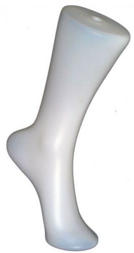 Mn-369 white 1pc calf high hosiery display with removable hanger hook for sale