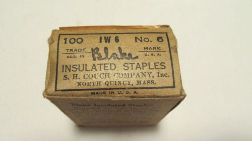 Mom/Pop HARDWARE STORE CLOSE OUT Blake Insulated Staples 100 ct. Full BOX
