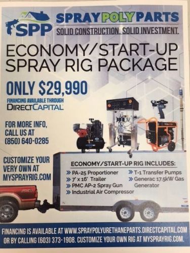 Spray foam rig package - mobile insulation equipment trailer - american made for sale