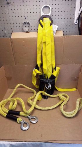 Miller 552uyk full body harness universal size 400 lb capacity &amp; safety lifeline for sale